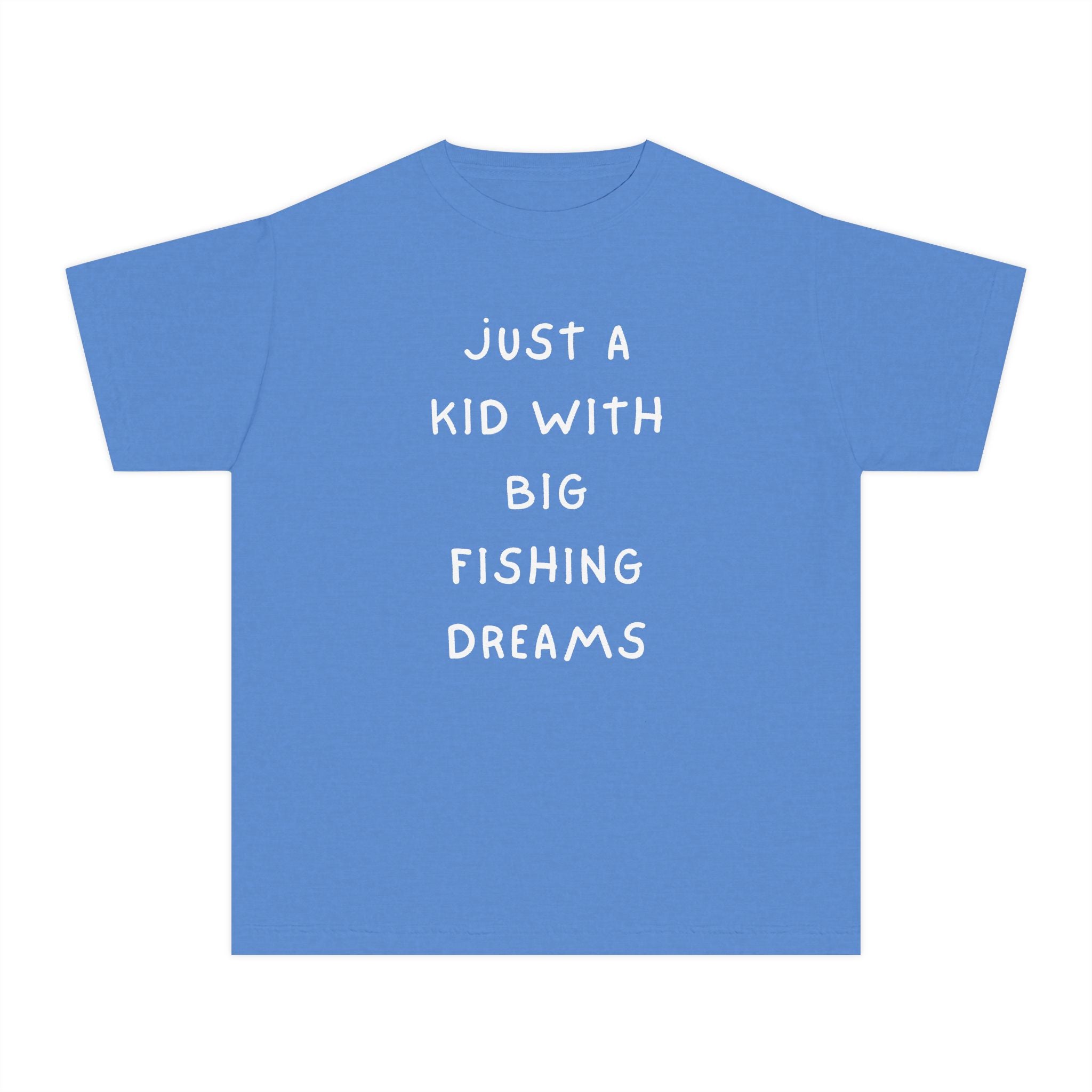 Just A Kid With Big Fishing Dreams | Kids Fishing Shirt