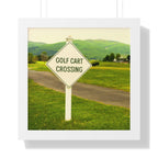 "Golf Cart Crossing" - Golf Wall Art