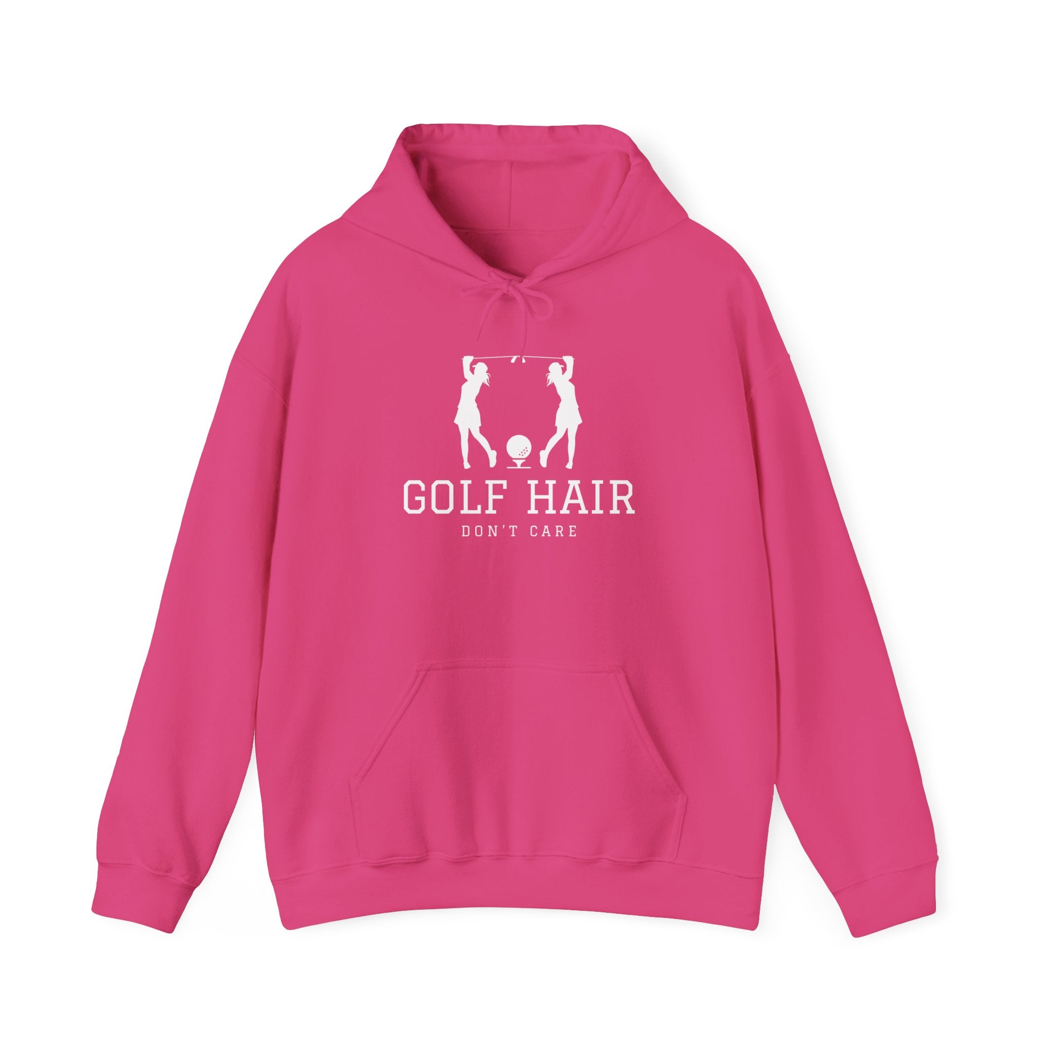 "Women's Golf Hoodie: Golf Hair Don't Care" - Golf Hoodie