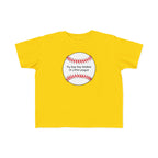 "My Pop Pop Peaked in Little League" - Toddler Baseball Shirt