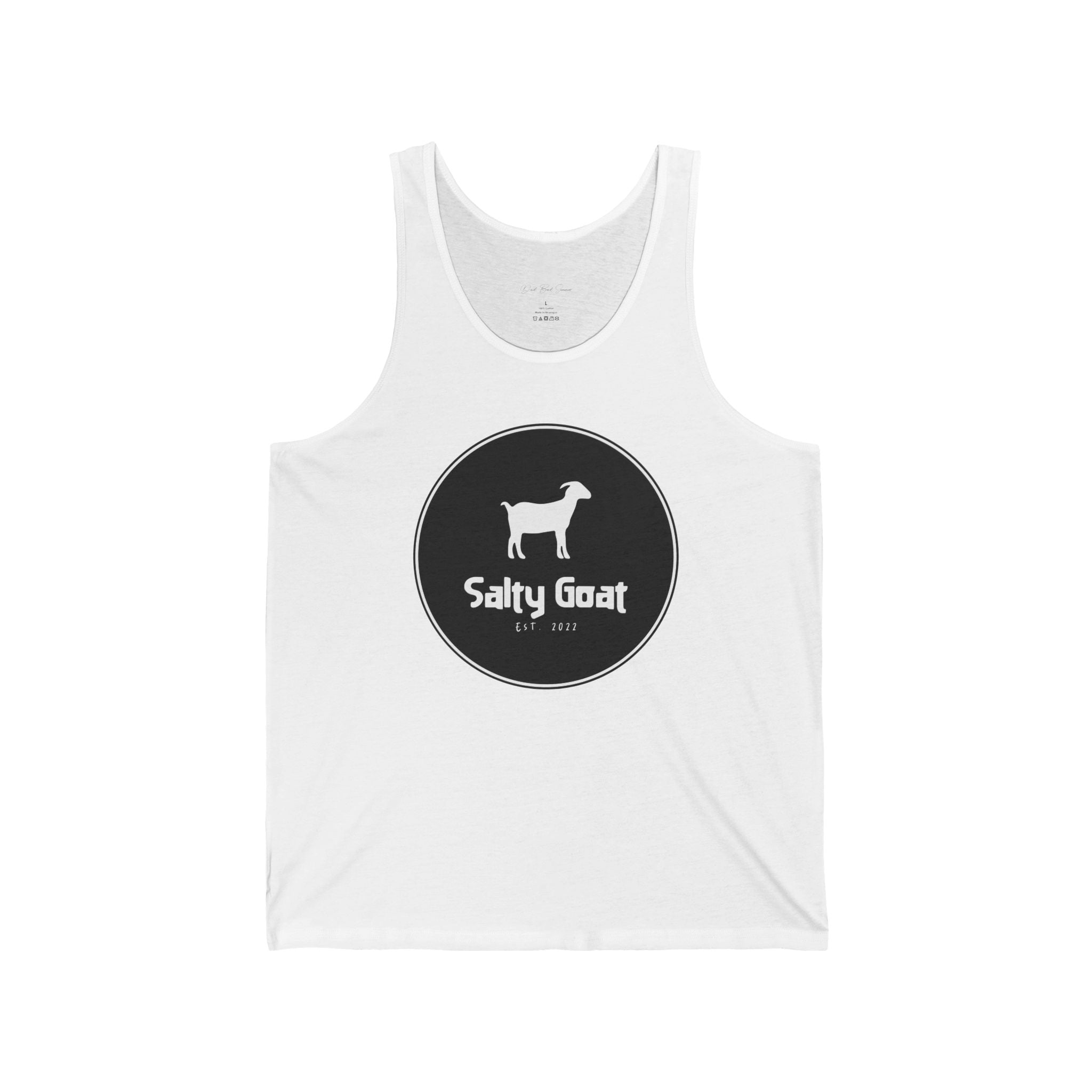 "Salty Goat Beach Bar Tank Top" - Men's Tank Tops