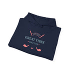 "Long Drives, Great Vibes Golf Club" - Golf Hoodie
