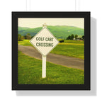 "Golf Cart Crossing" - Golf Wall Art