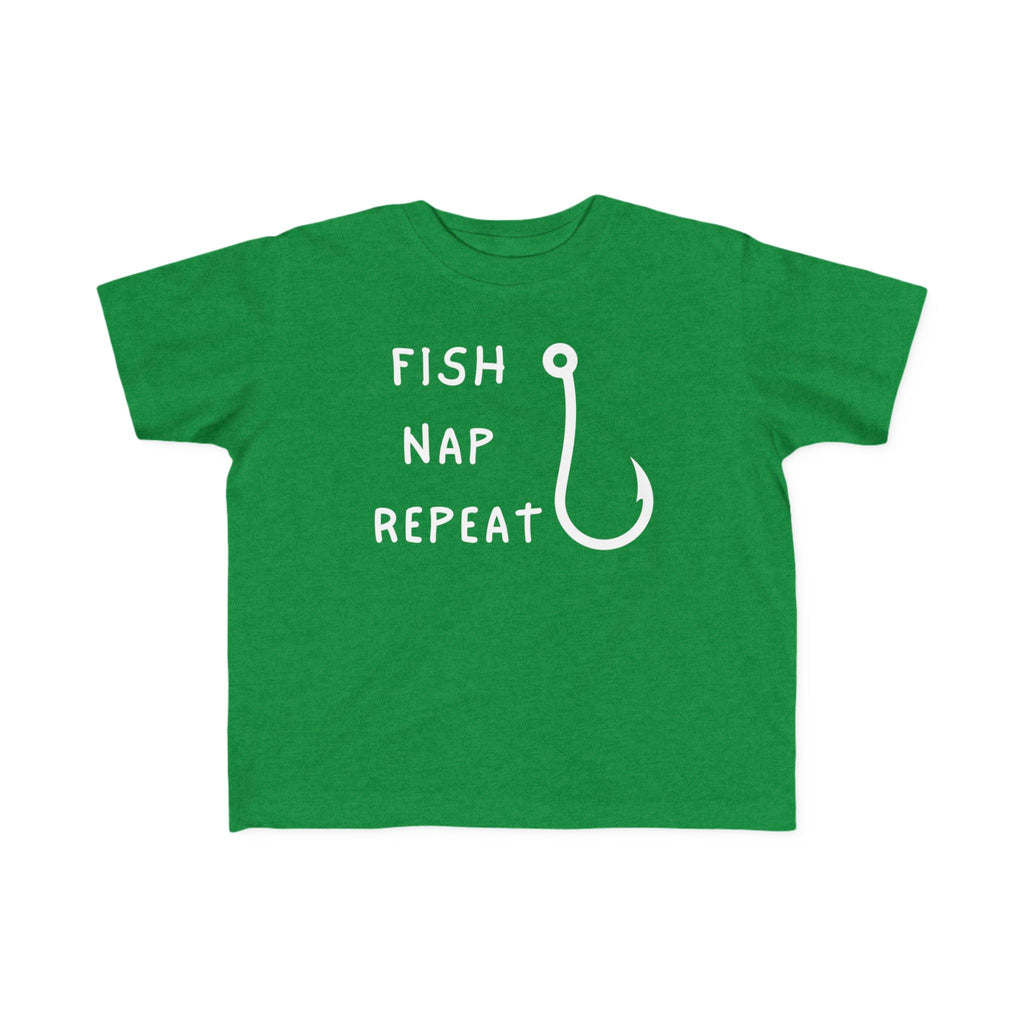 Fish, Nap, Repeat | Toddler Fishing Shirt