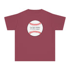 "My Mom Peaked in Little League" - Kids Baseball Shirts