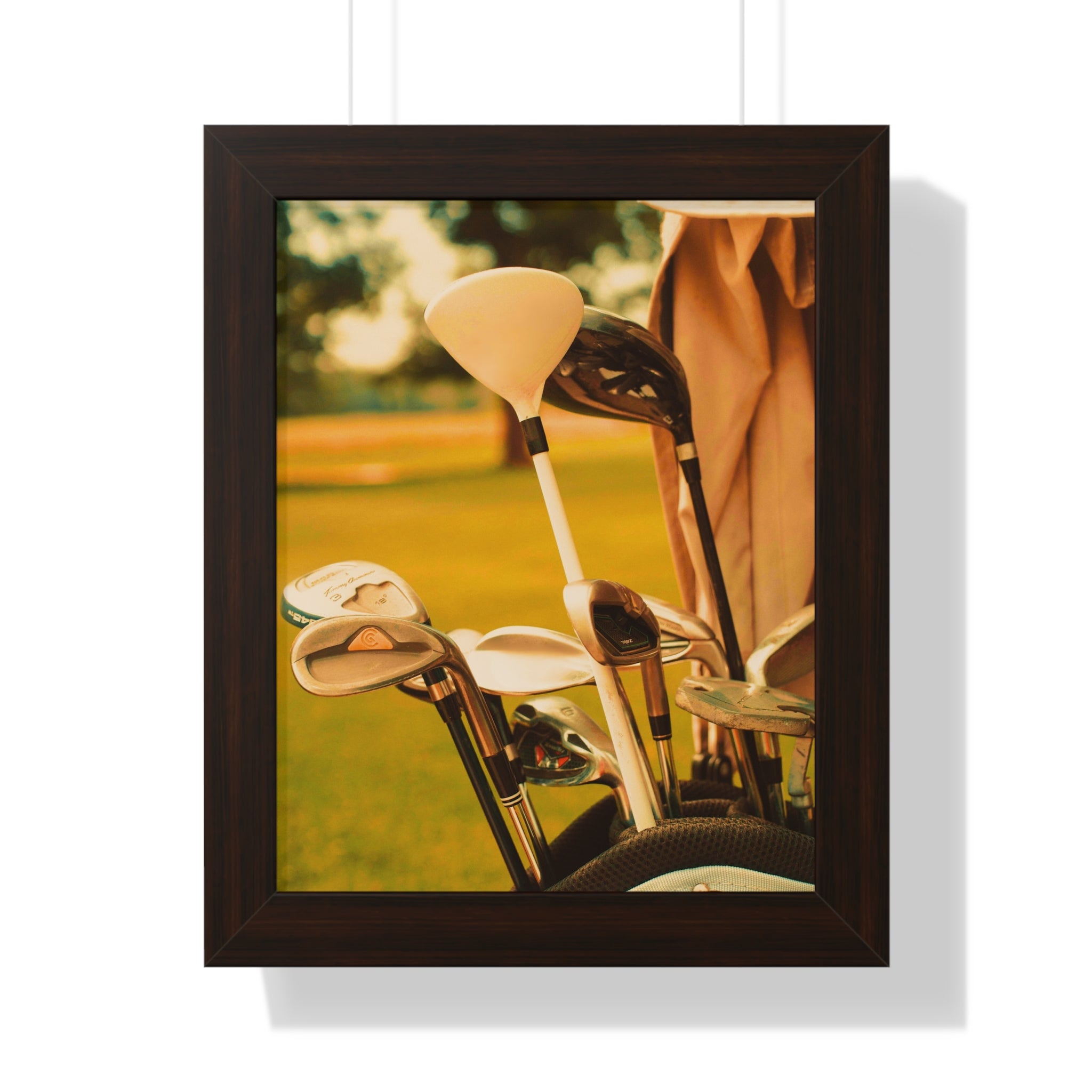 "Golf Clubs With A Retro Vibe" - Golf Wall Art