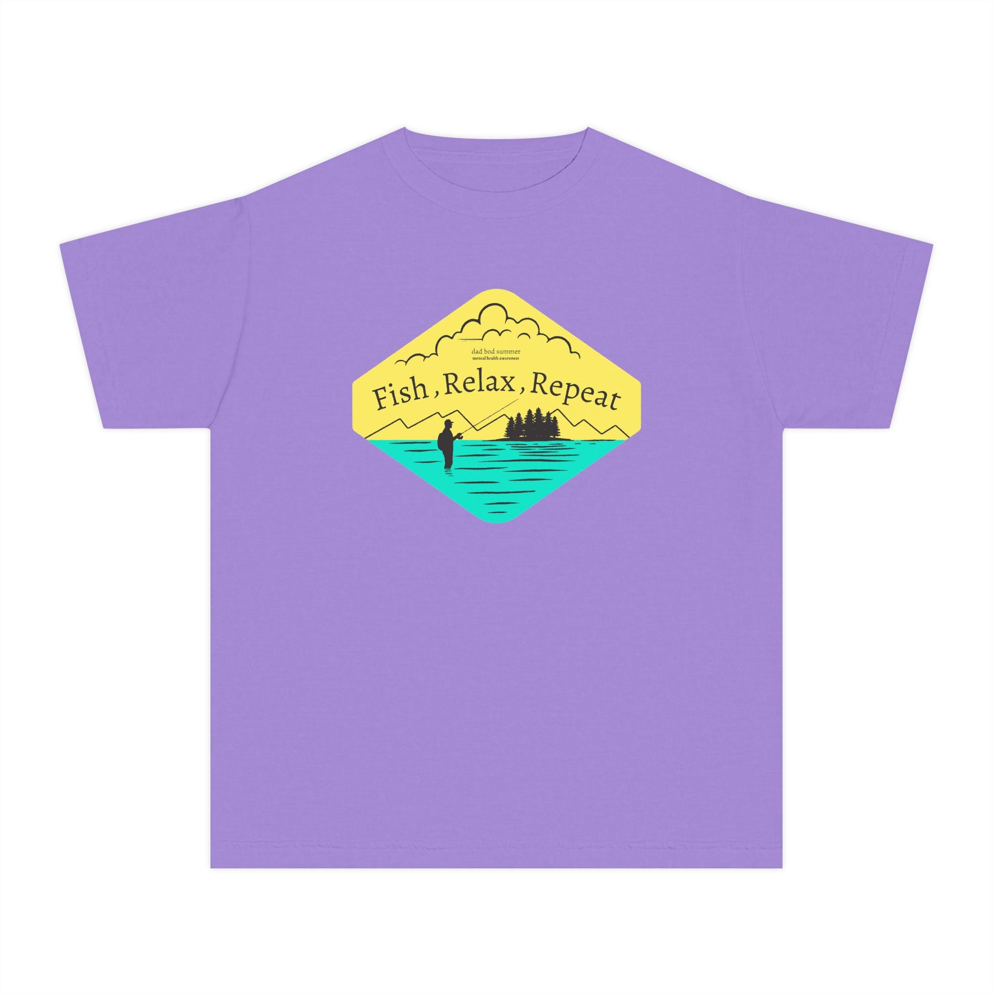 Fish, Relax, Repeat | Kids Fishing Shirt