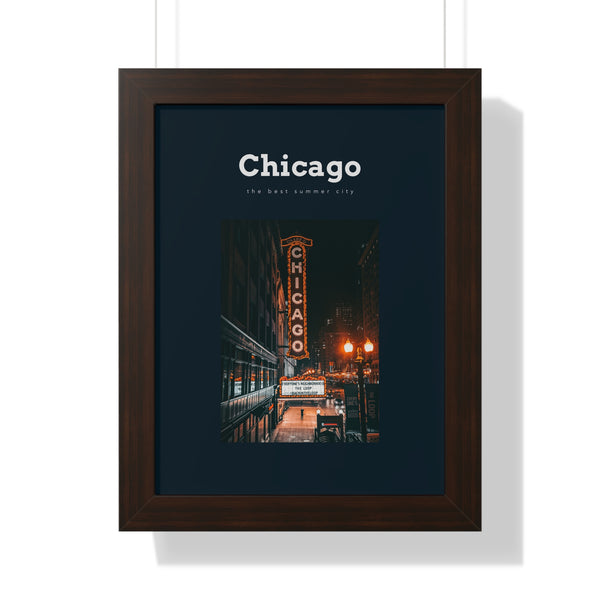 Chicago "The Best Summer City" Wall Art- Pre Framed - Dad Bod Summer