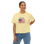 1776 Shirt | Americana Women's Shirts | Women's Crop Tee