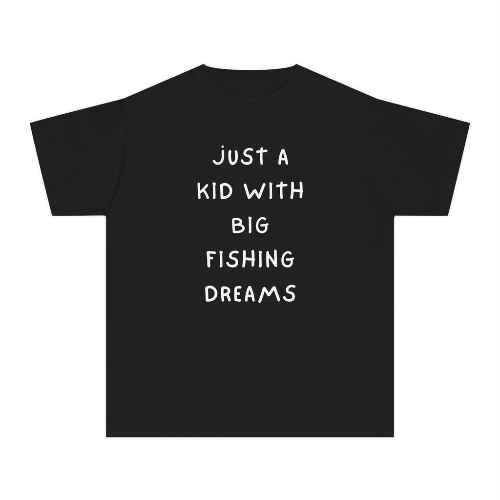 Just A Kid With Big Fishing Dreams | Kids Fishing Shirt
