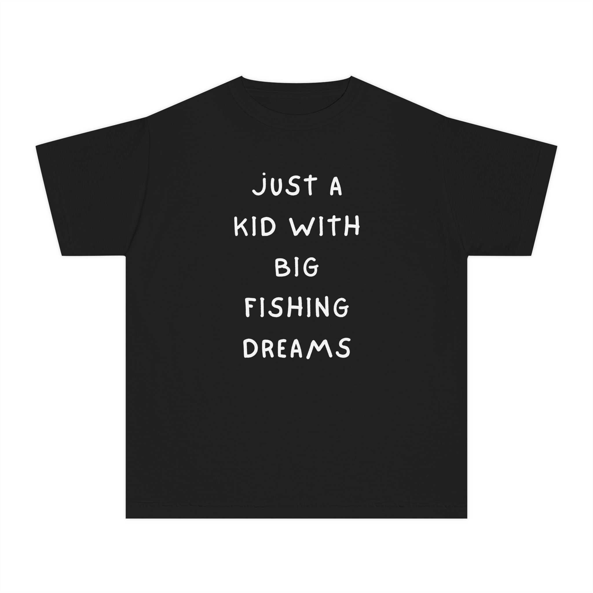 Just A Kid With Big Fishing Dreams | Kids Fishing Shirt