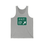 "Sea Isle City, Exit 17 Tank Top" - Beach Tank Top
