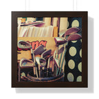 "Golf Clubs At A Record Store" - Golf Wall Art