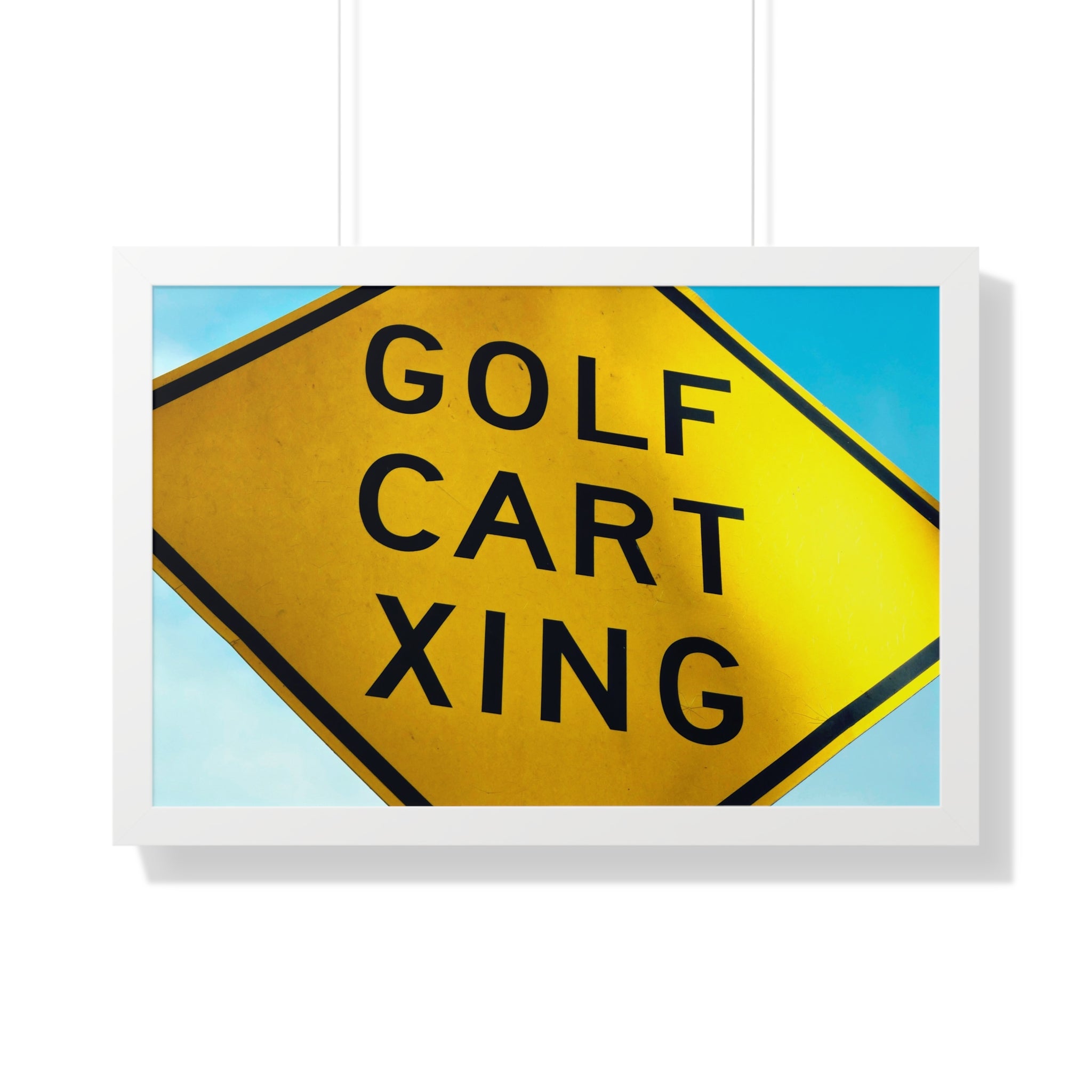"Golf Cart Sign!" - Golf Wall Art