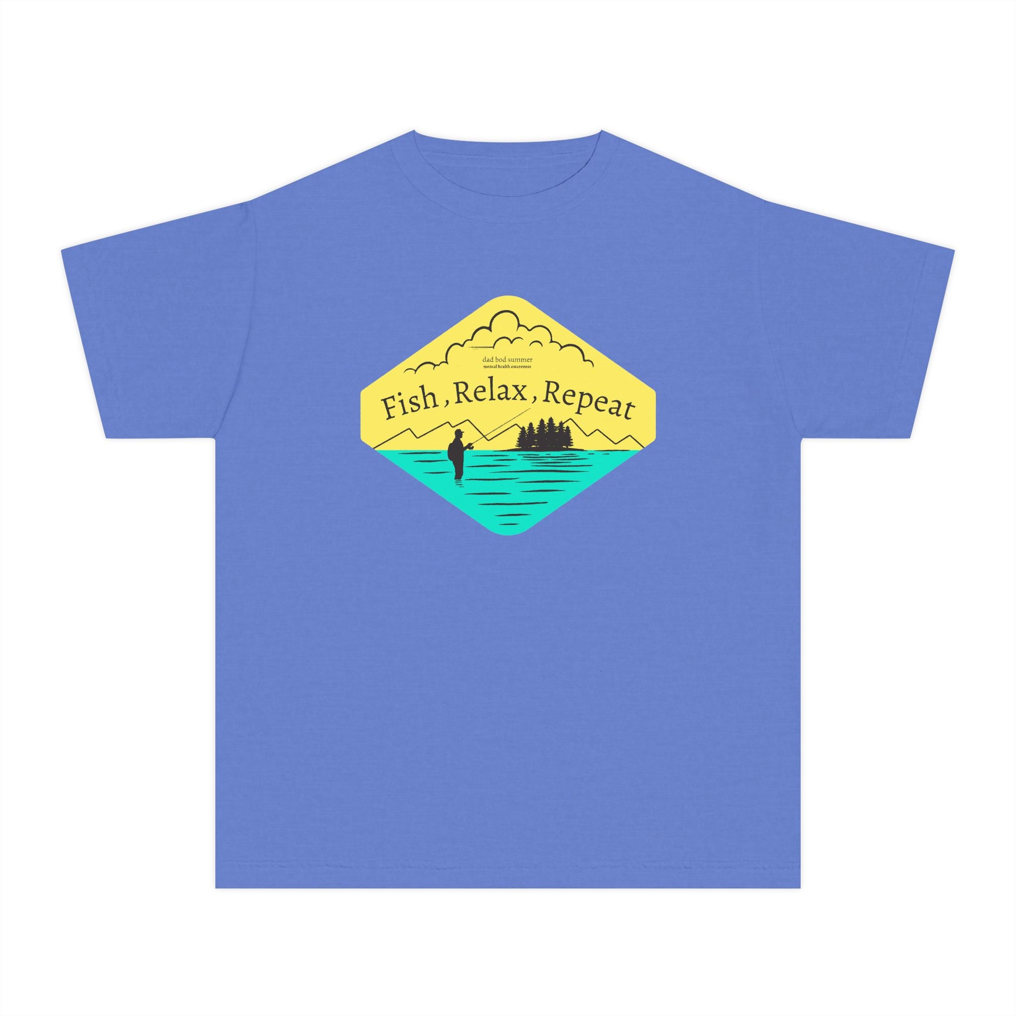 Fish, Relax, Repeat | Kids Fishing Shirt