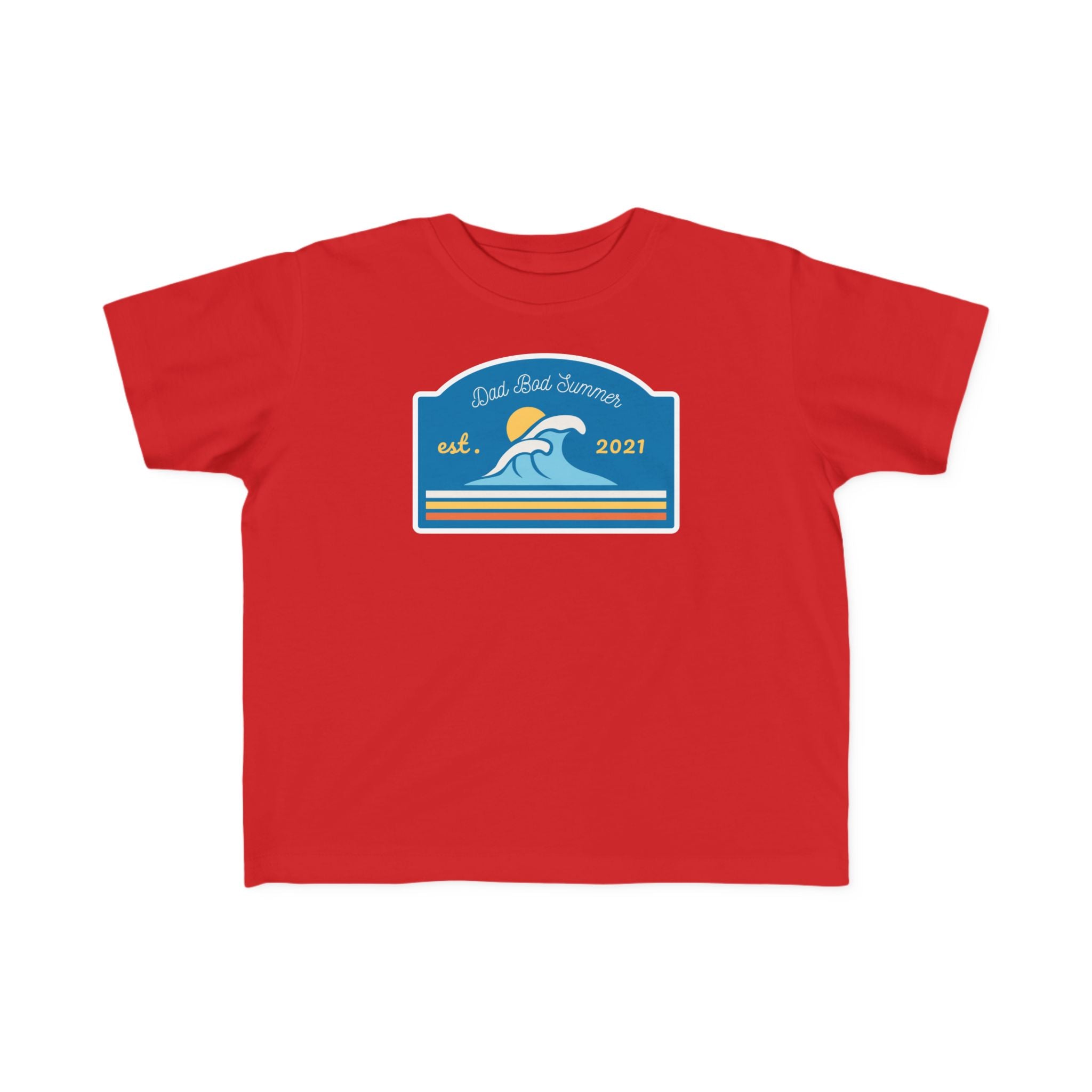"Dad Bod Summer Ocean Waves" - Toddler Beach Shirts
