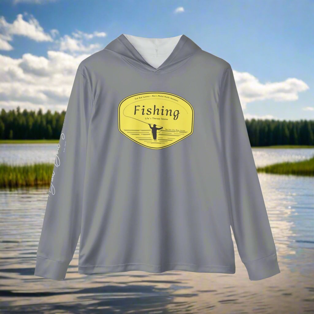 "Fishing, Life's Therapy Session" Fishing Performance Hoodie