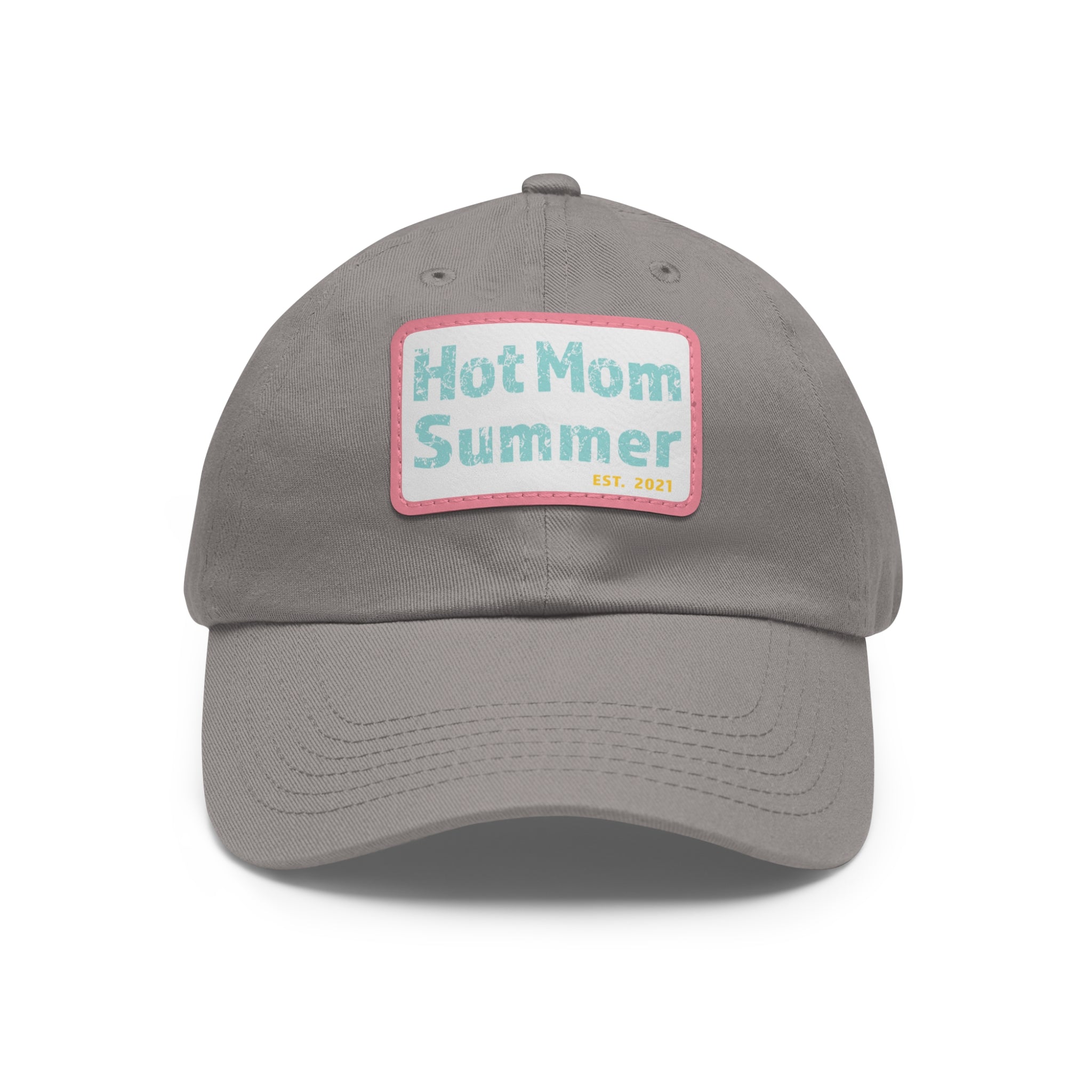 Hot Mom Summer Hat with Leather Patch - Dad Bod Summer