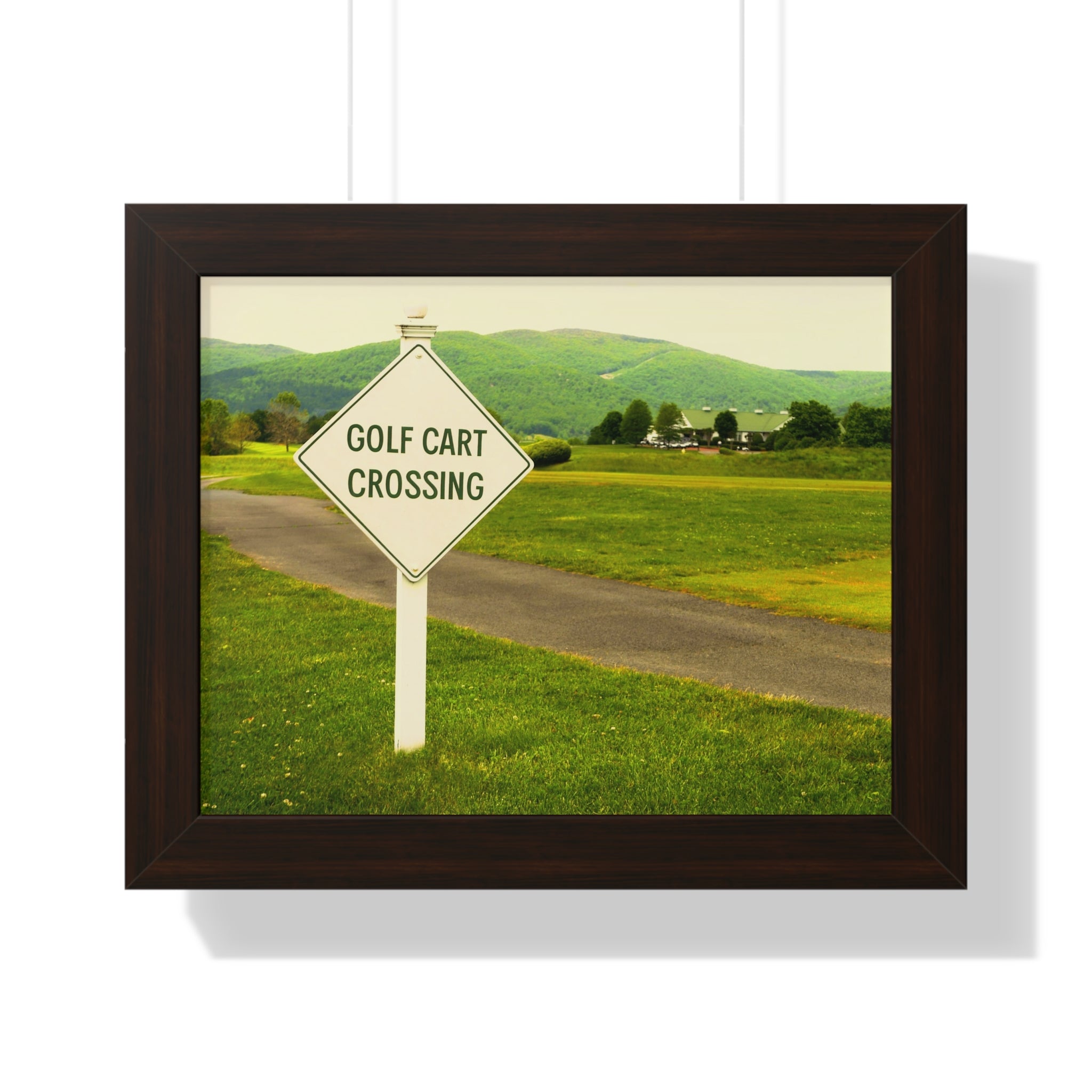 "Golf Cart Crossing" - Golf Wall Art