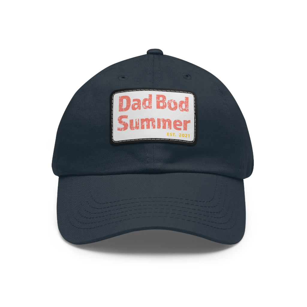 Dad Bod Summer Hat with Leather Patch - Dad Bod Summer