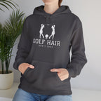 "Women's Golf Hoodie: Golf Hair Don't Care" - Golf Hoodie