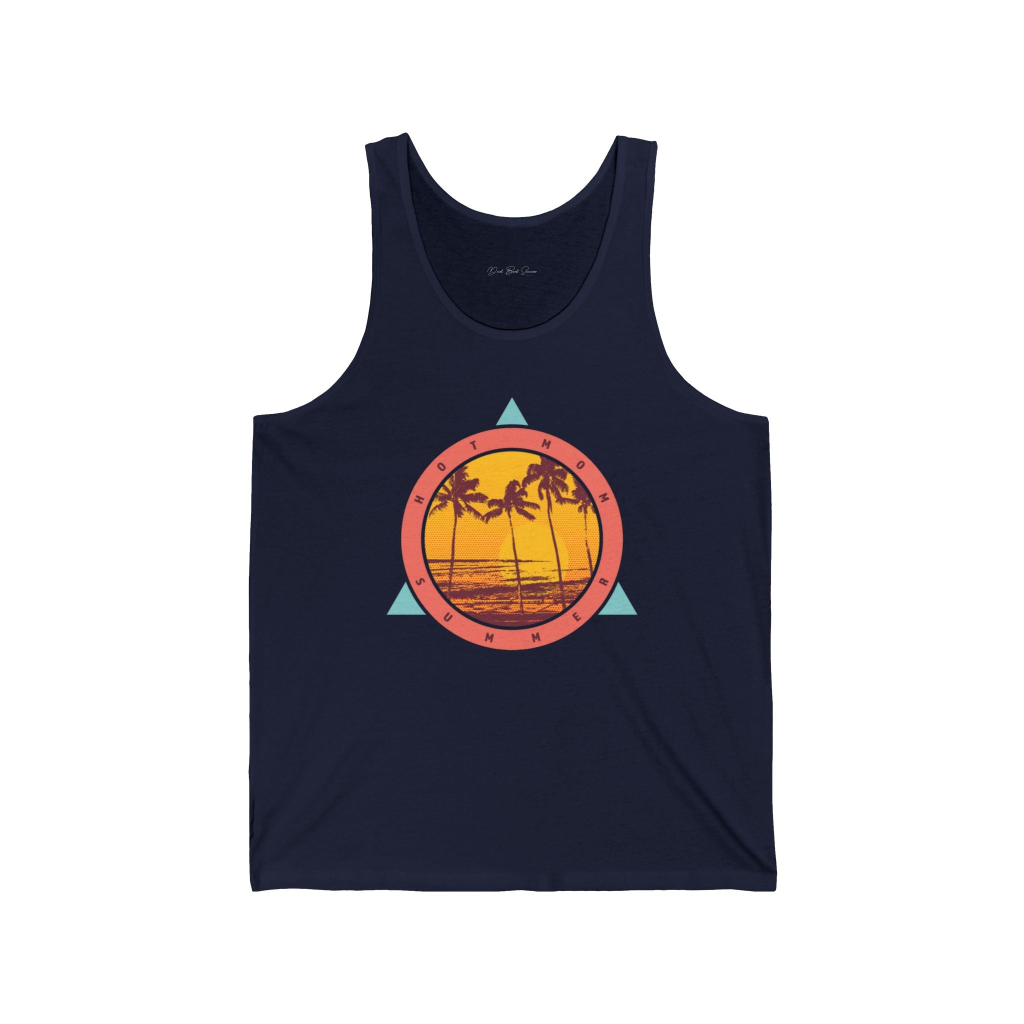 "Hot Mom Summer Retro Tank Top" - Ladies Tank Tops