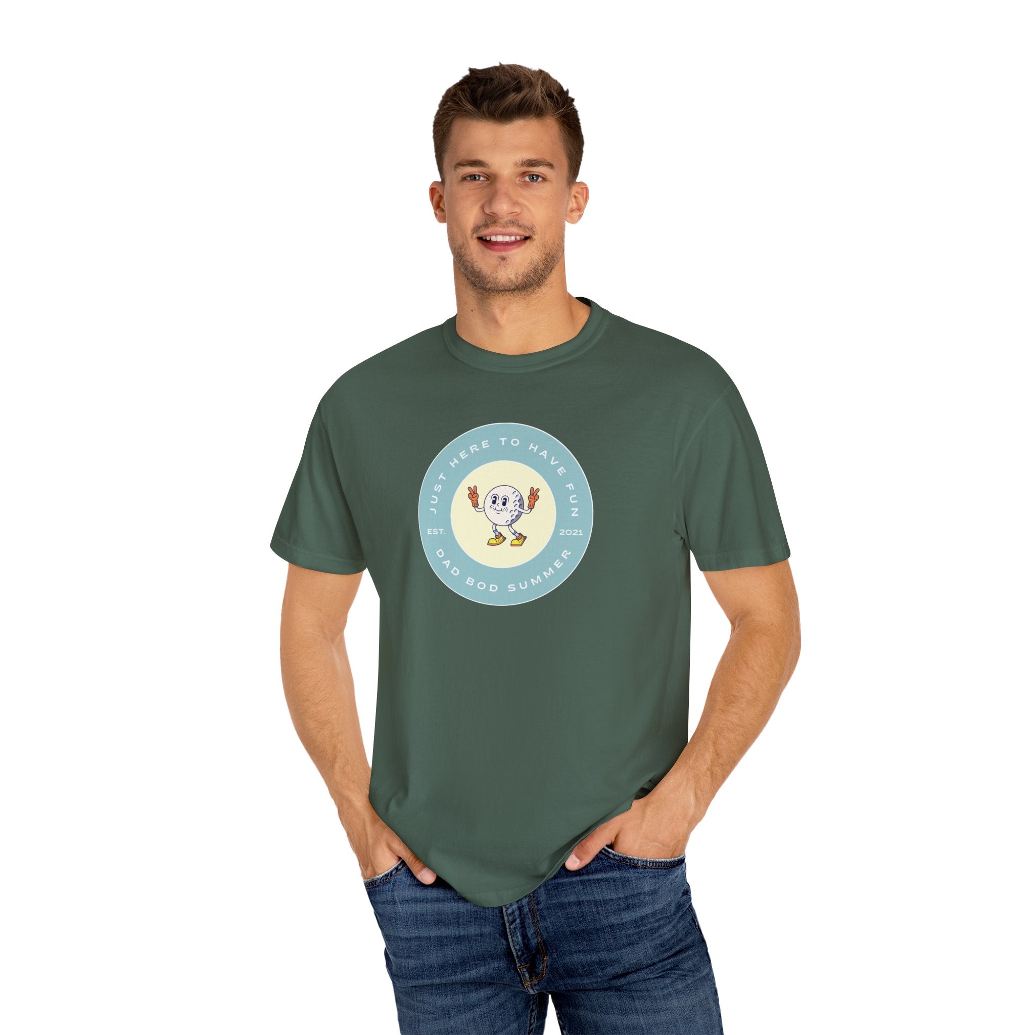 Just Here To Have Fun | Golf T Shirt