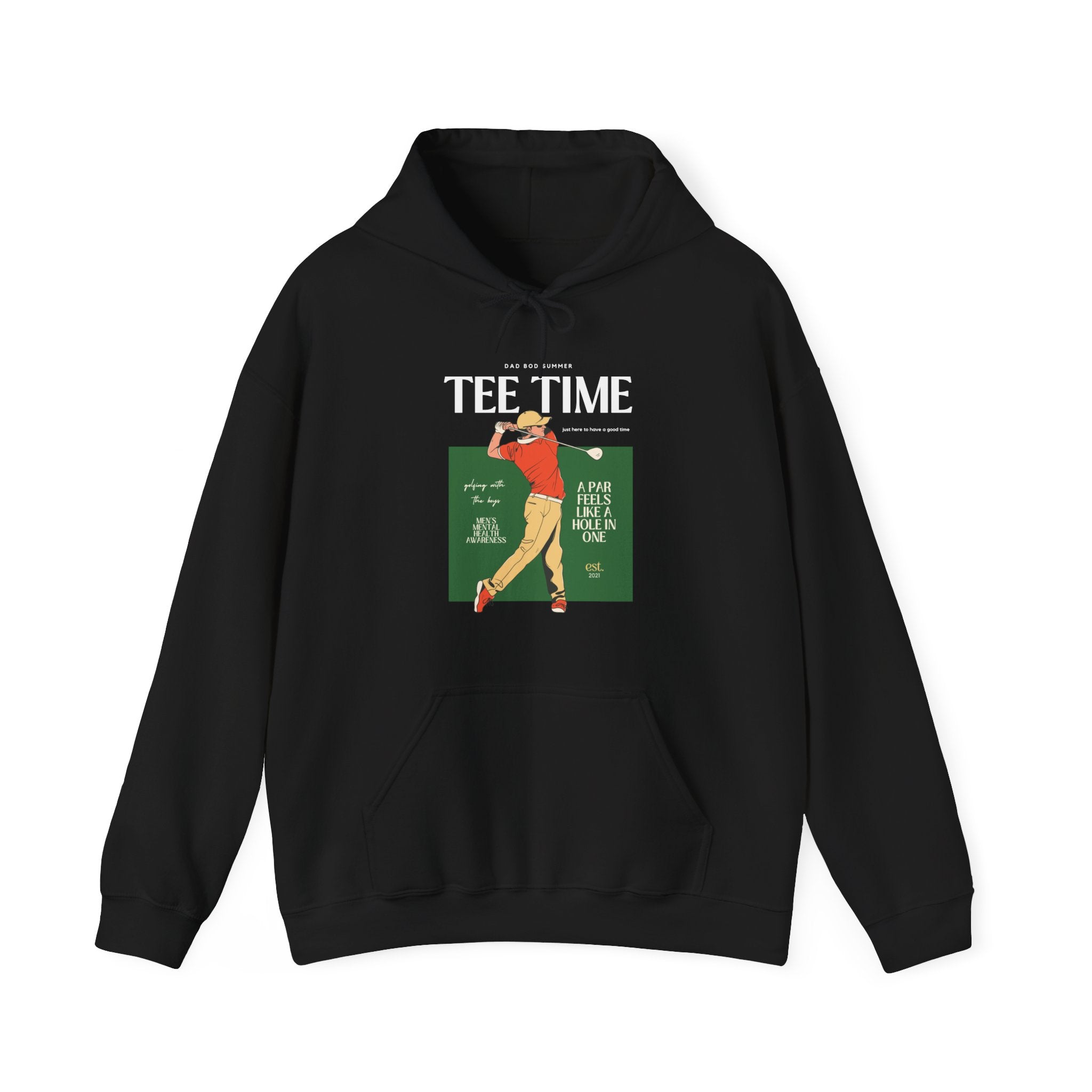 "1990's Retro Golf Tee Time" - Golf Hoodie