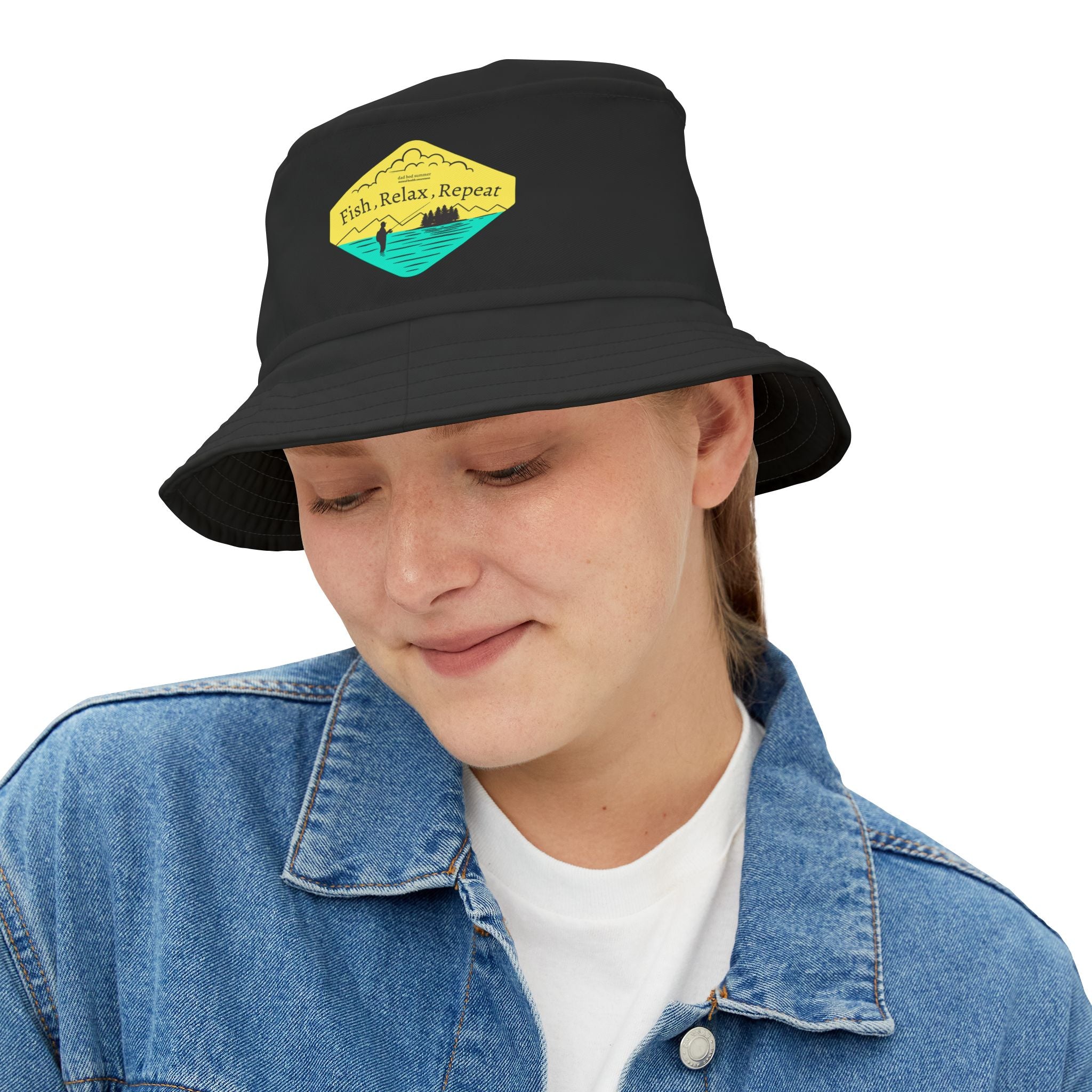 "Fish, Relax, Repeat" - Fishing Bucket Hats