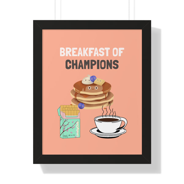 Breakfast of Champions- Kitchen Wall Art - Dad Bod Summer