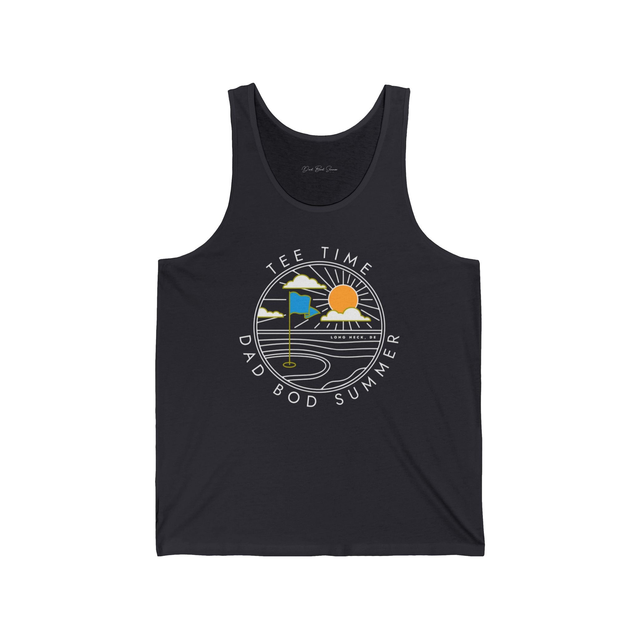 "Long Neck, Delaware Golf Tank Top" - Golf Tank Top