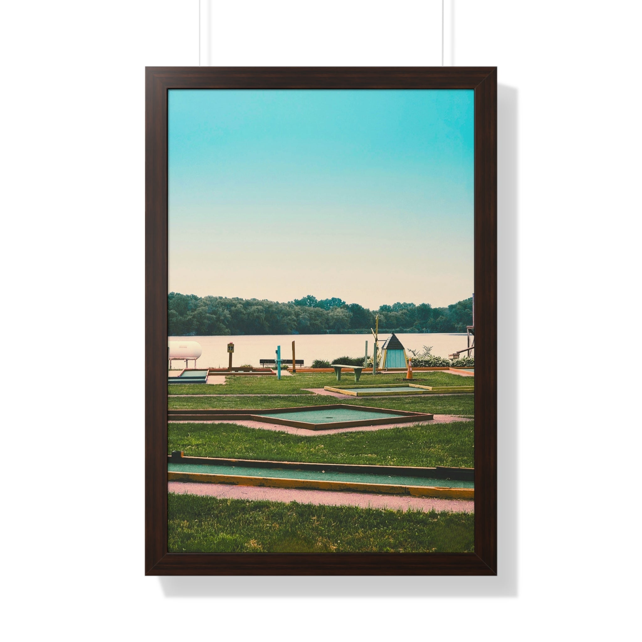 "Mini Golf Course On The Water" - Golf Wall Art
