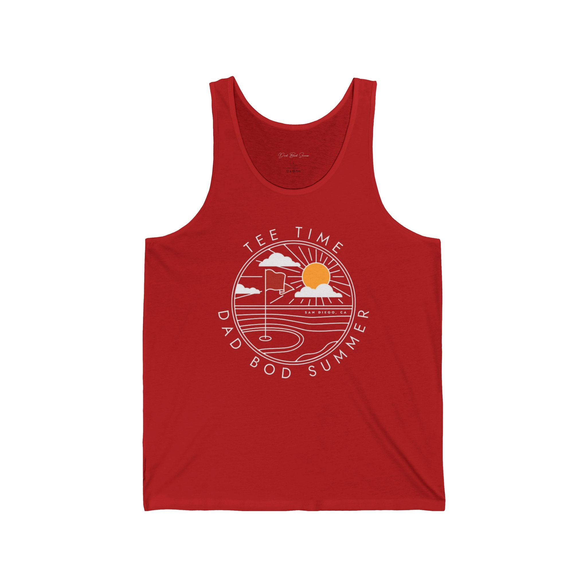 "San Diego Golf Tee Time" - Golf Tank Tops
