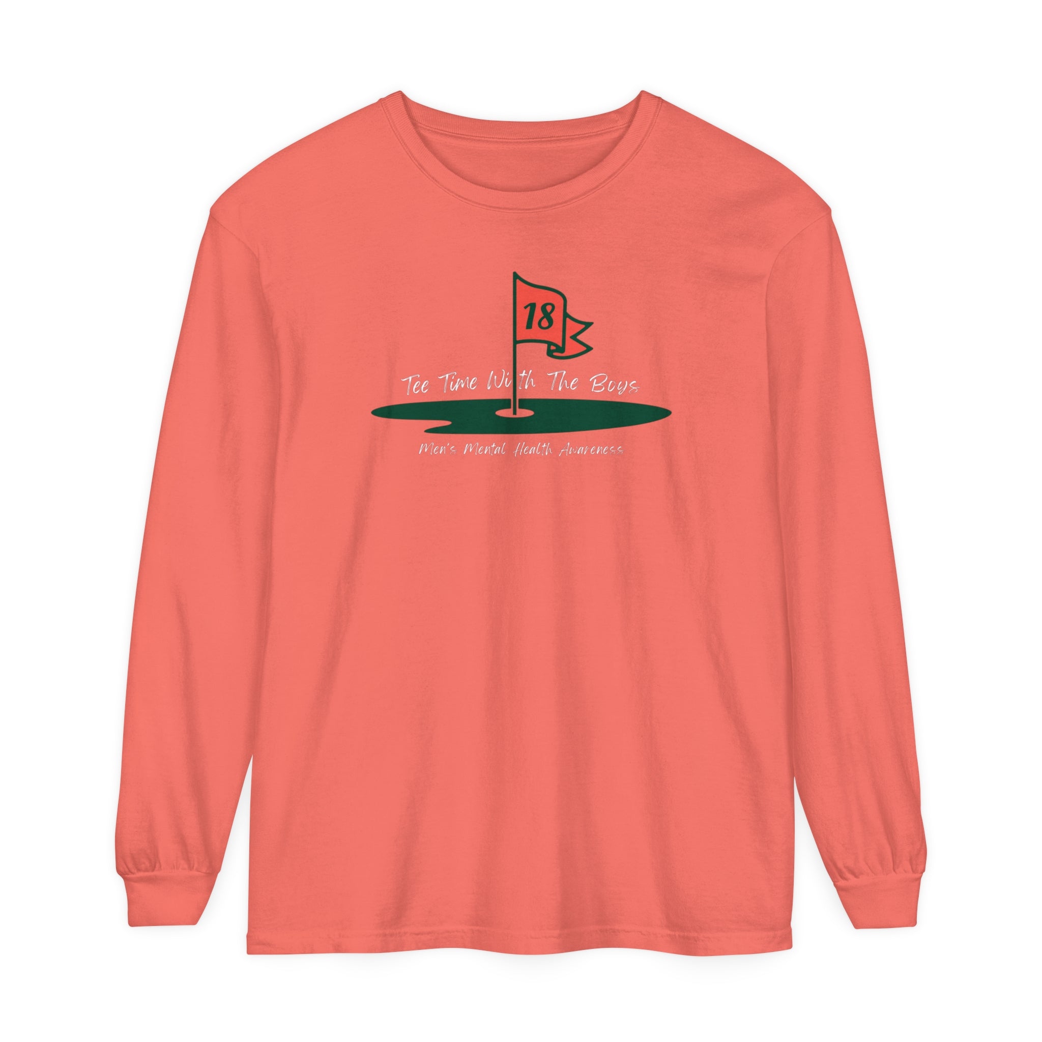 "Tee Time With The Boys, 18th Hole" - Long Sleeve Golf Shirt