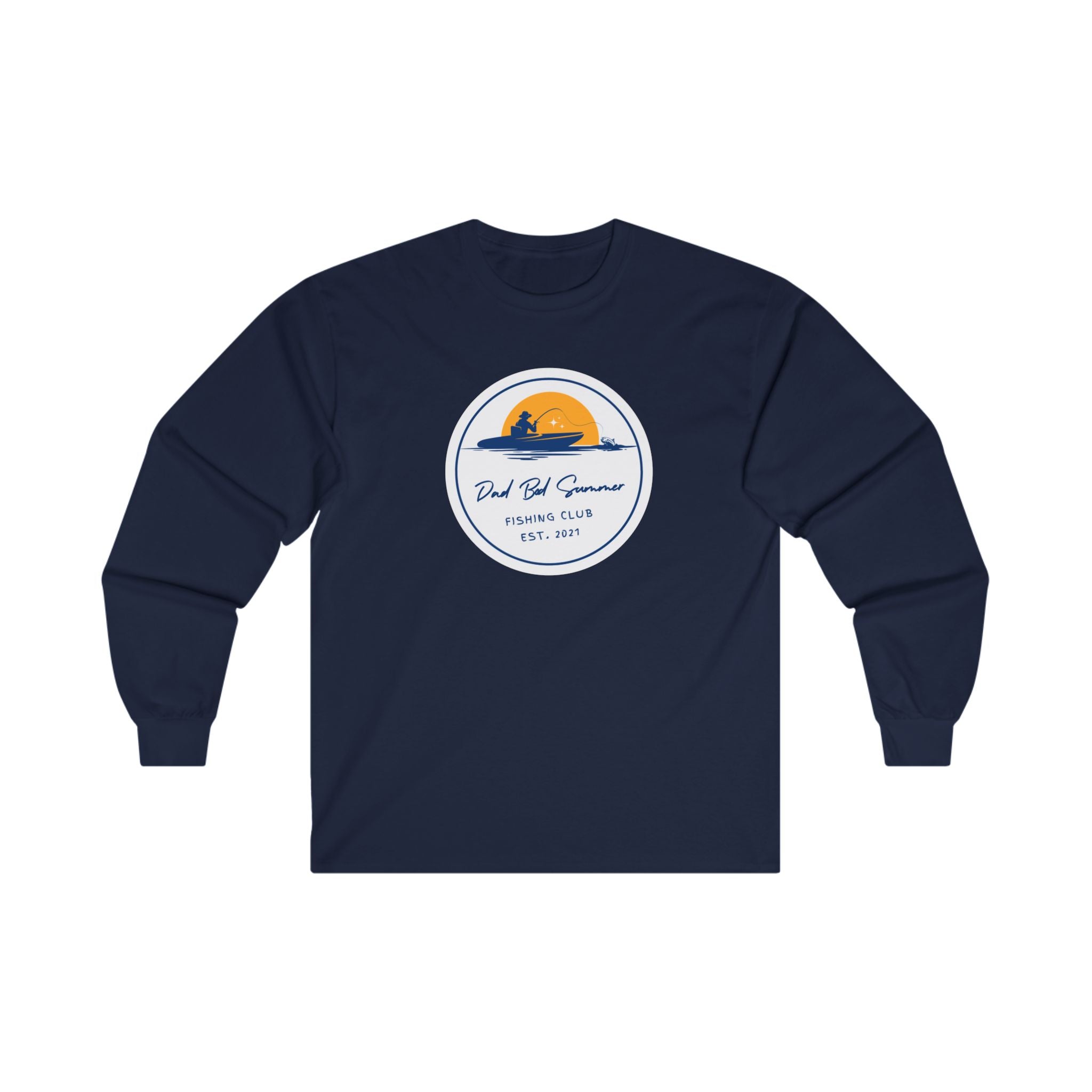 "Dad Bod Summer Fishing Club"- Long Sleeve Fishing Shirts