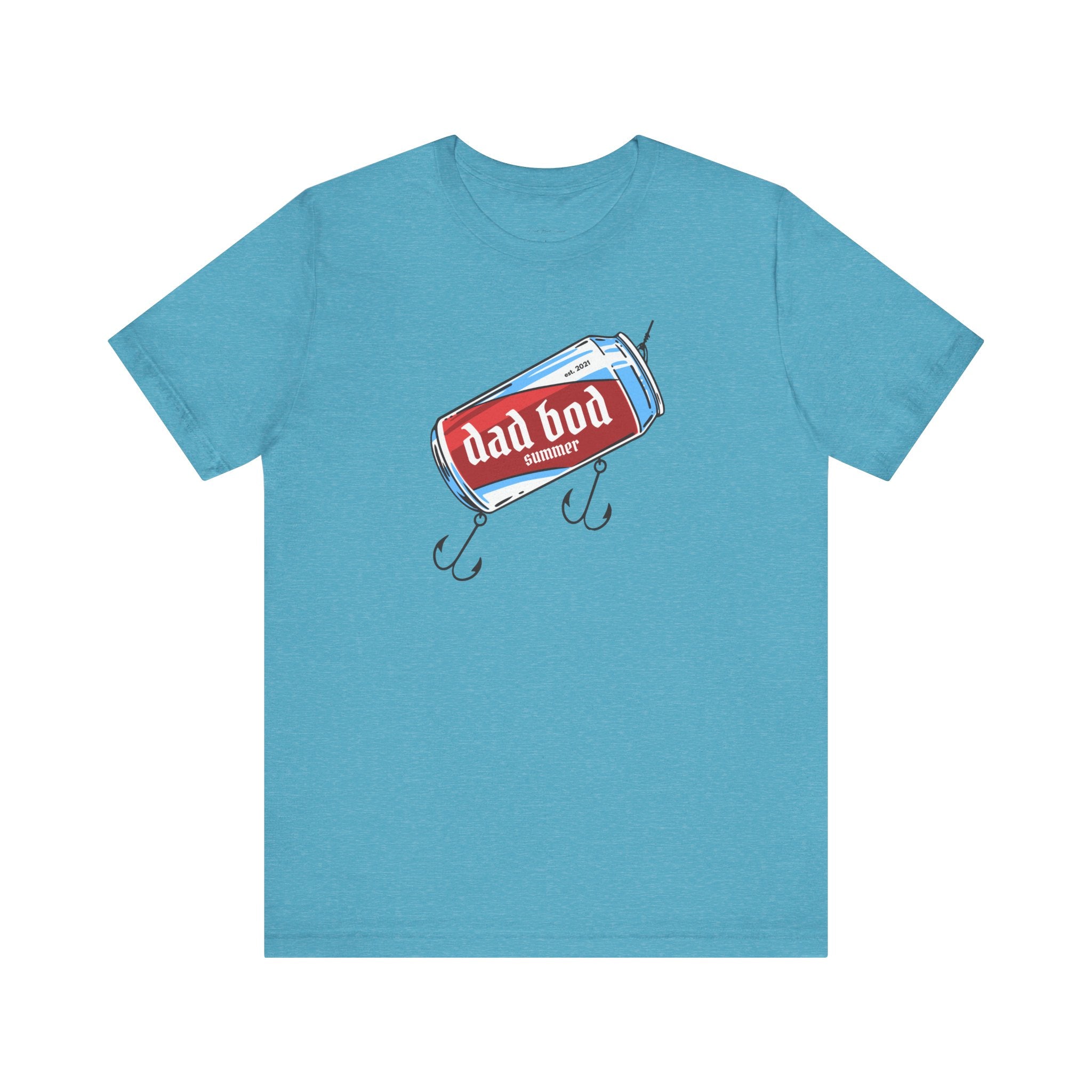 "Beer Can With Fishing Hooks" - Fishing T Shirts