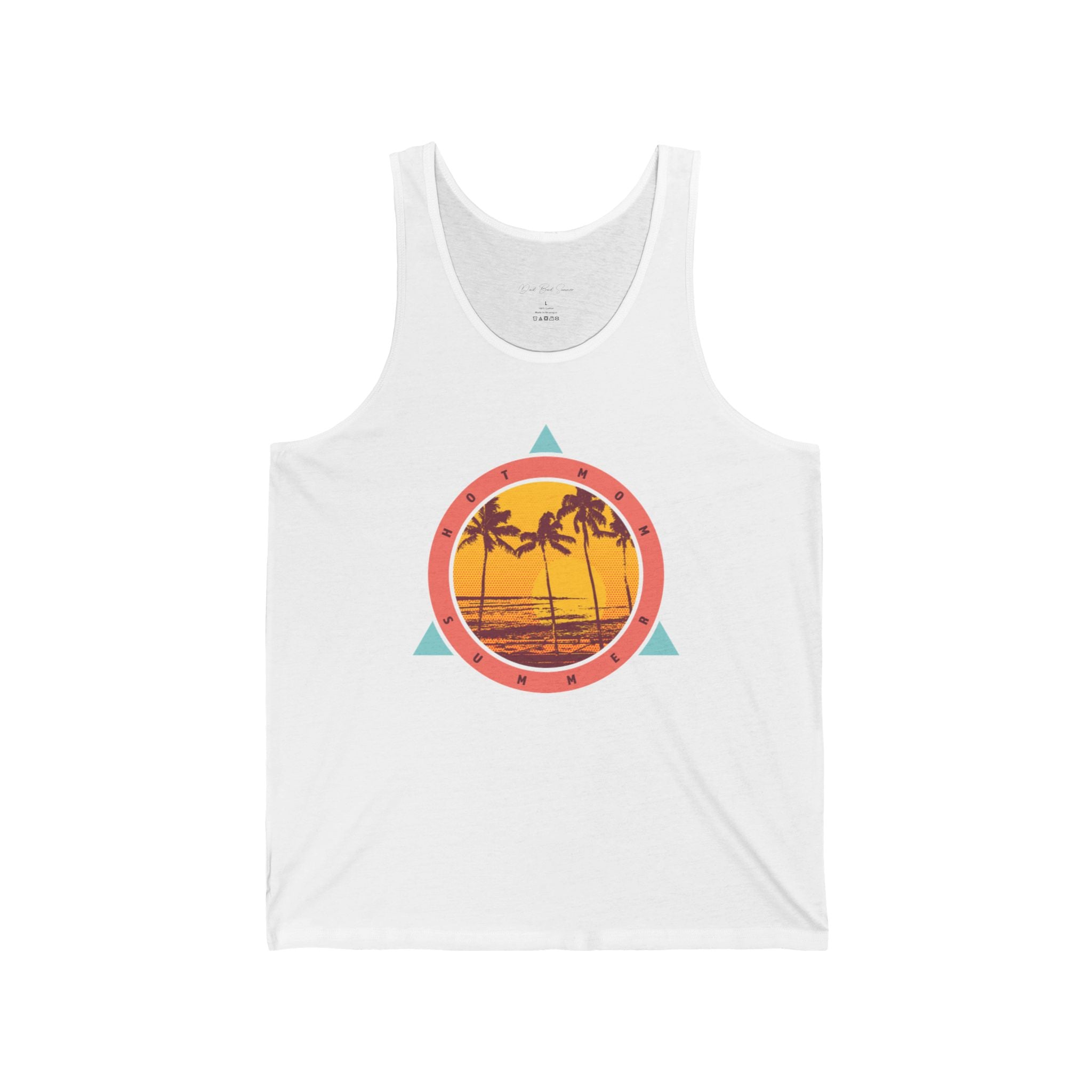 "Hot Mom Summer Retro Tank Top" - Ladies Tank Tops