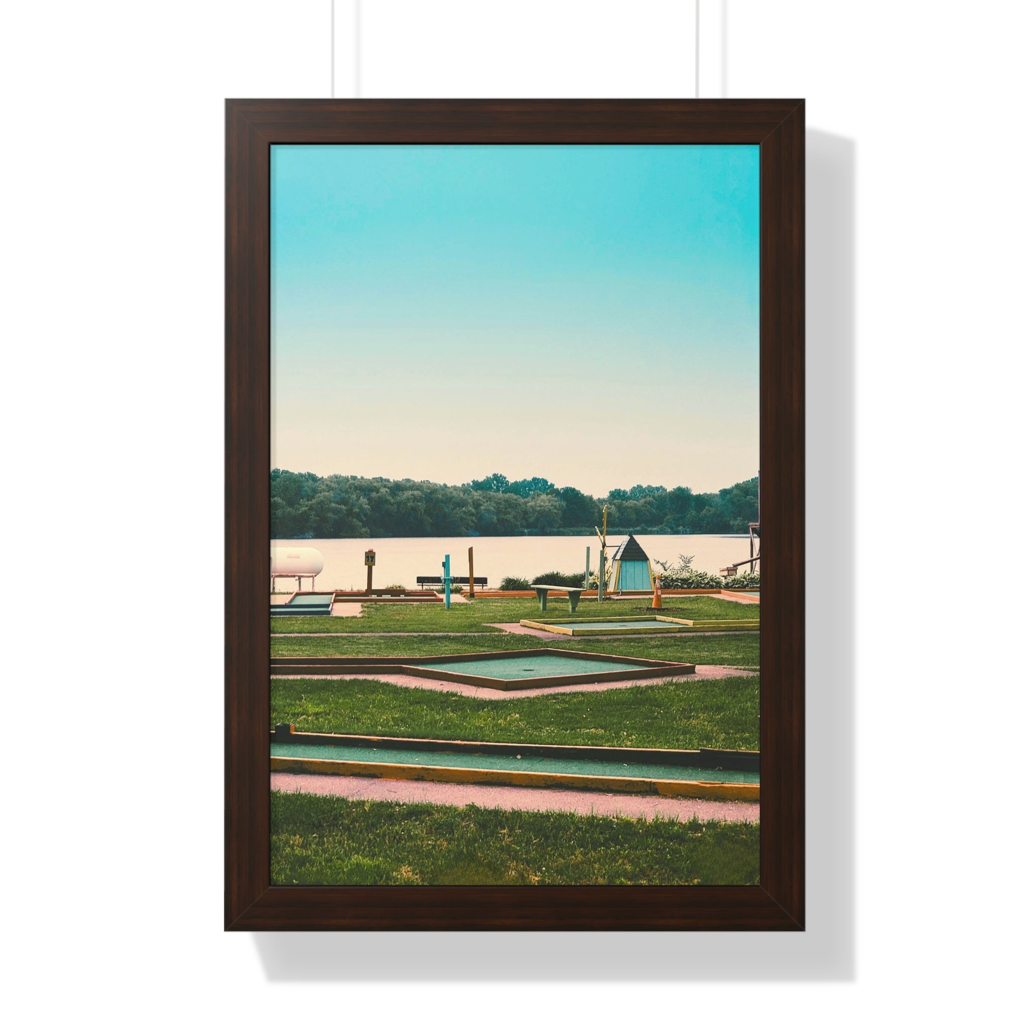 "Mini Golf Course On The Water" - Golf Wall Art