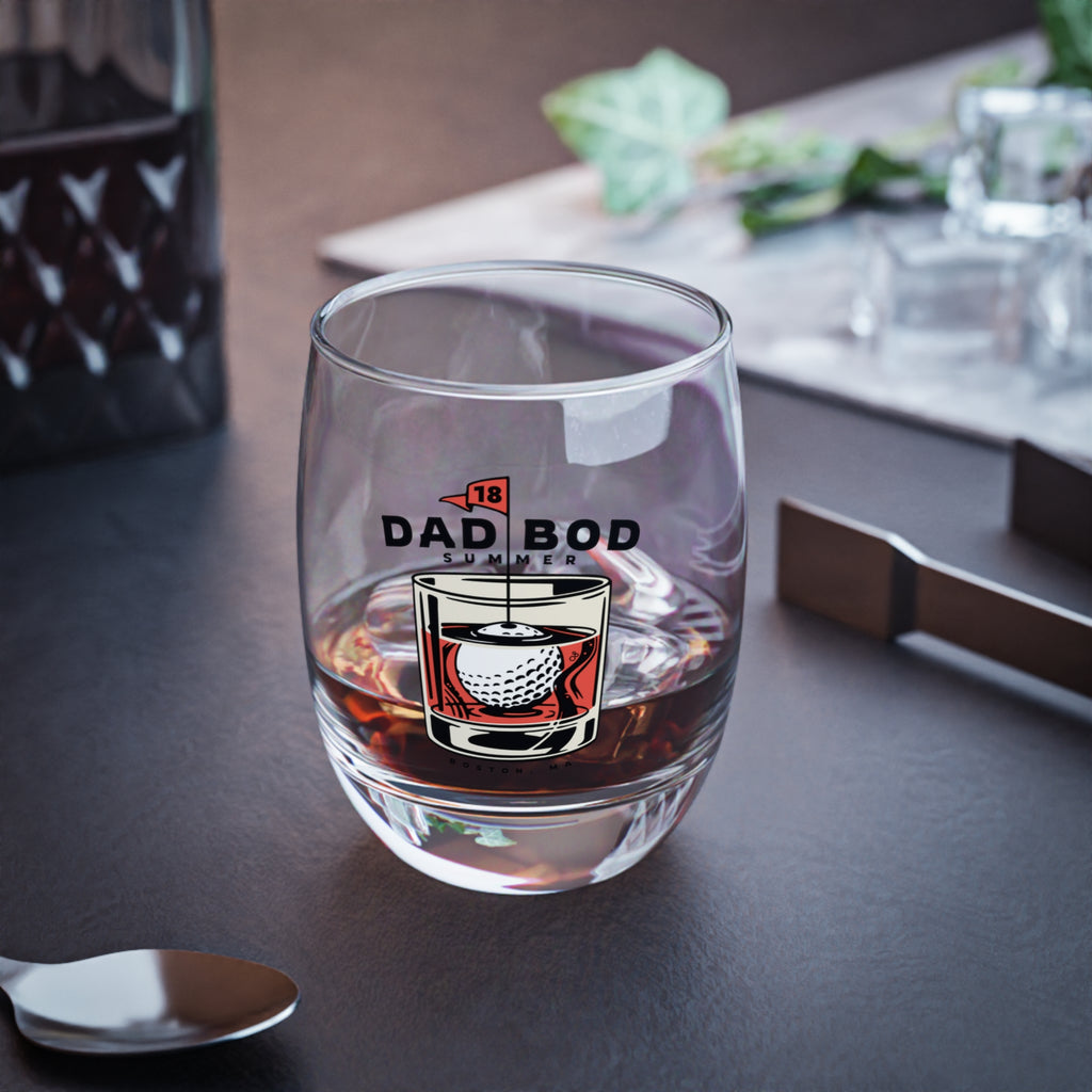 Boston Dad Bod Summer, Golf Whiskey Glass - Dad Bod Summer