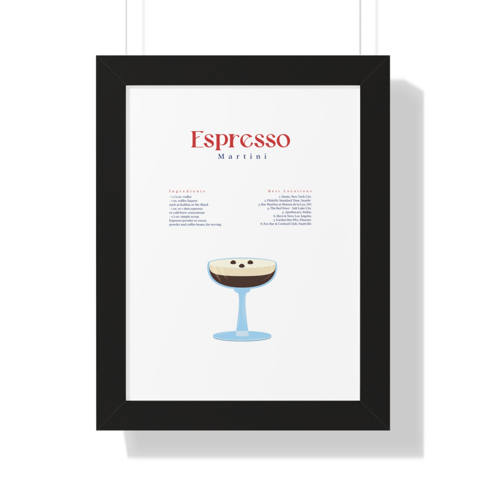Espresso Martini Wall Art - Espresso Martini Art - Espresso Martini Clip Art