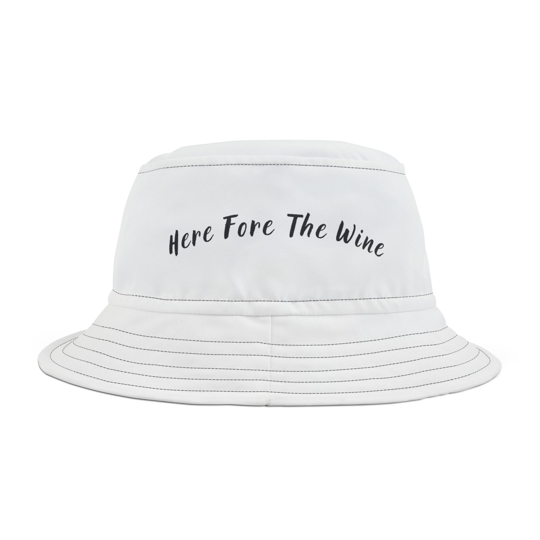 "Here Fore The Wine" - Golf Bucket Hat