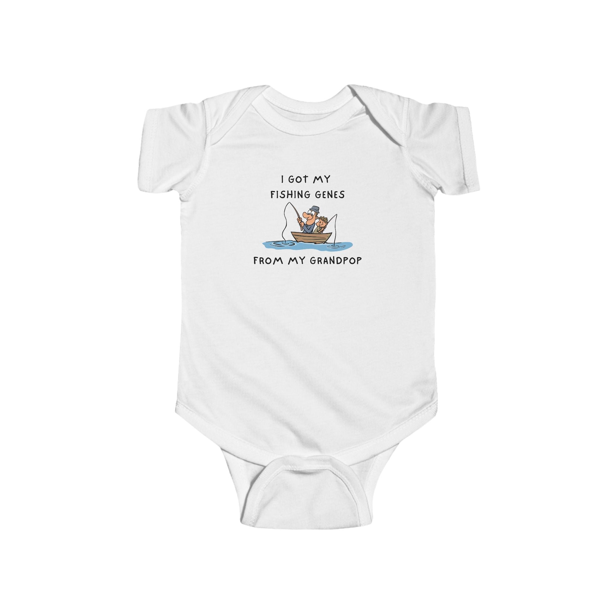 I Got My Fishing Genes From My Grandpop | Fishing Onesie