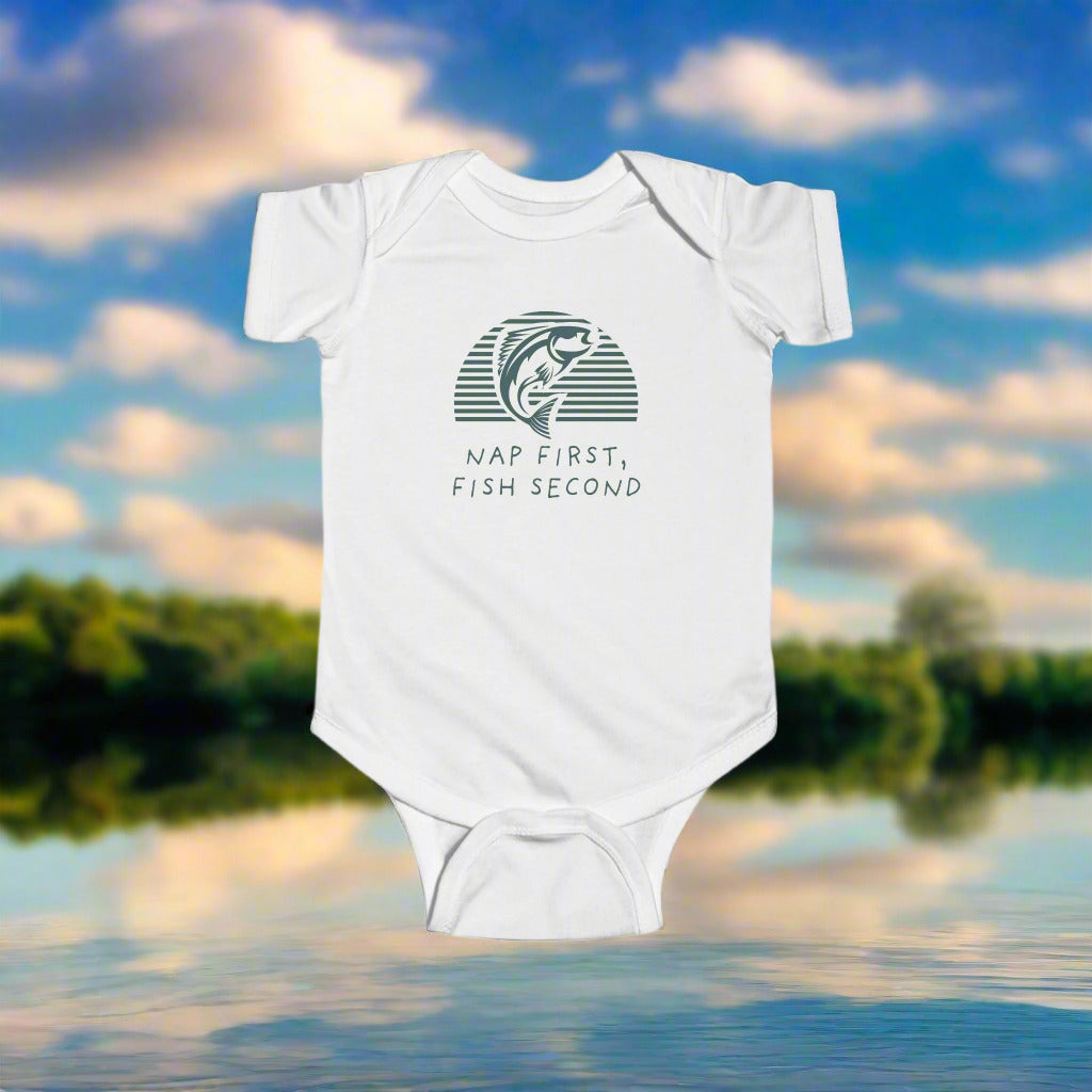 Nap First, Fish Second | Fishing Onesie