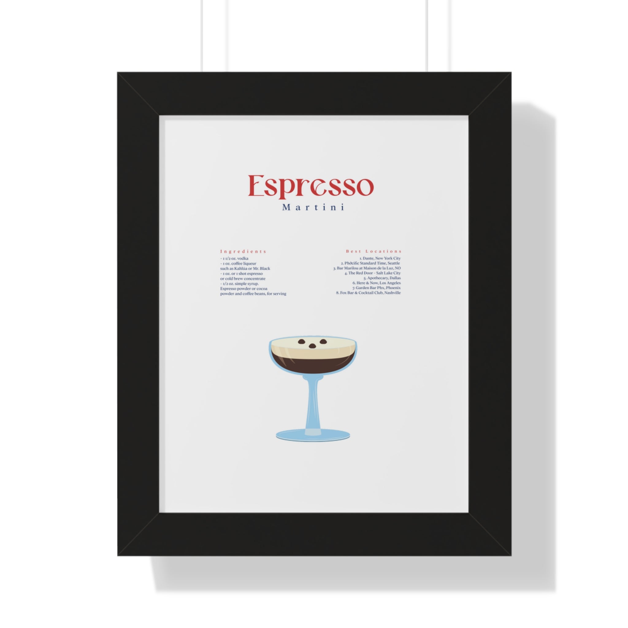 Espresso Martini Wall Art - Espresso Martini Art - Espresso Martini Clip Art