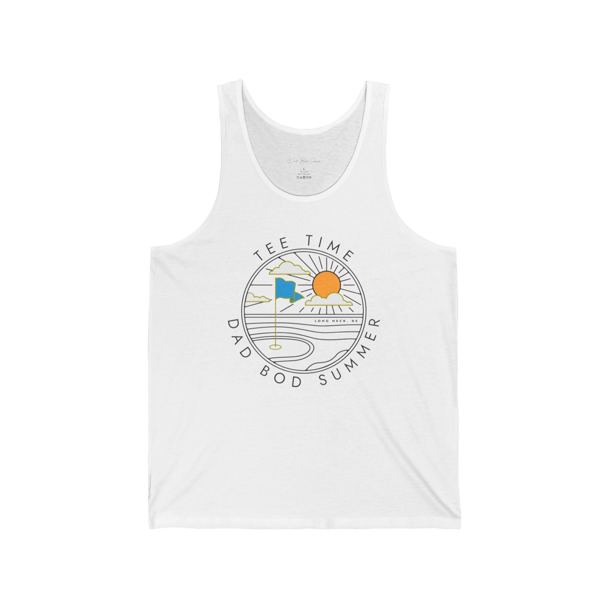 "Long Neck, Delaware Golf Tank Top" - Golf Tank Top