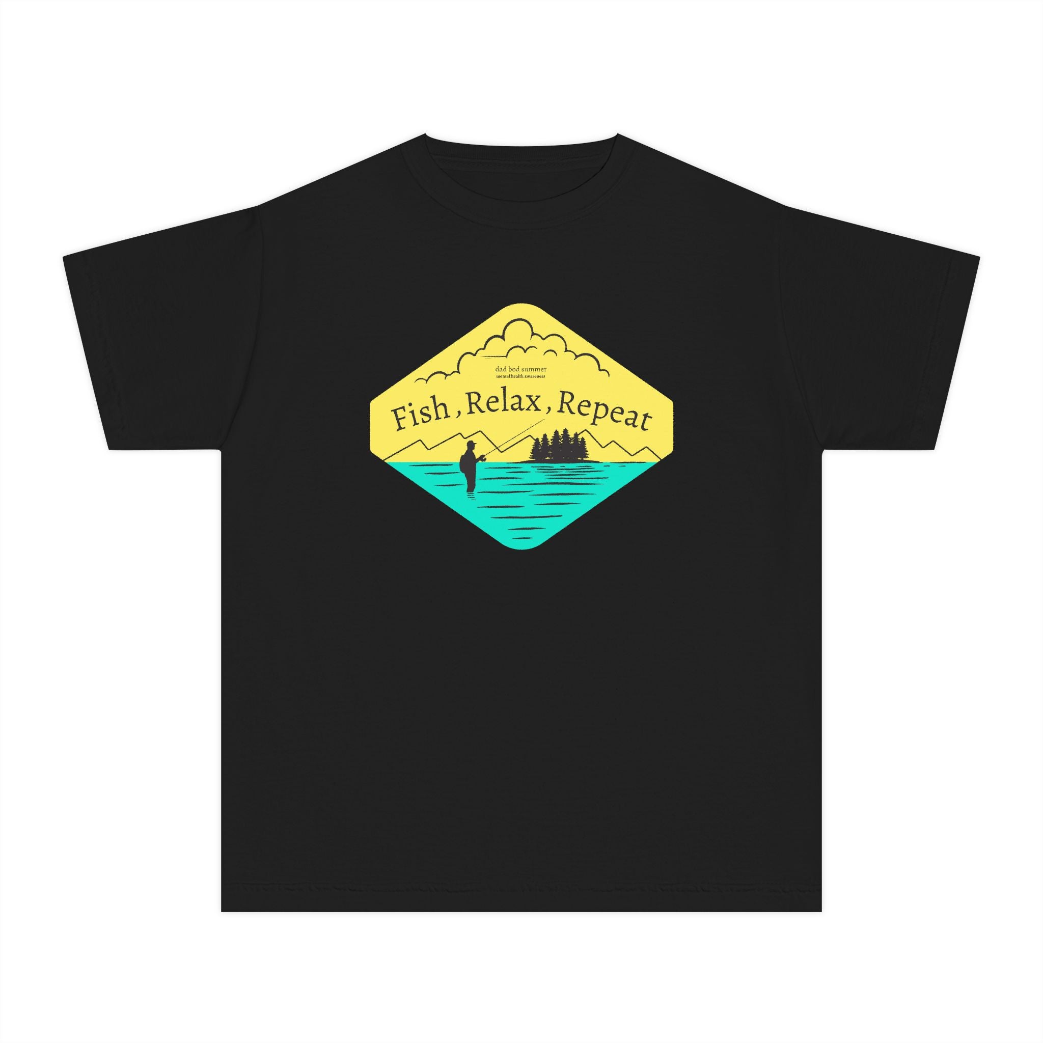 Fish, Relax, Repeat | Kids Fishing Shirt