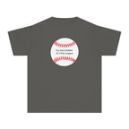 "My Dad Peaked in Little League" - Kids Baseball Shirts