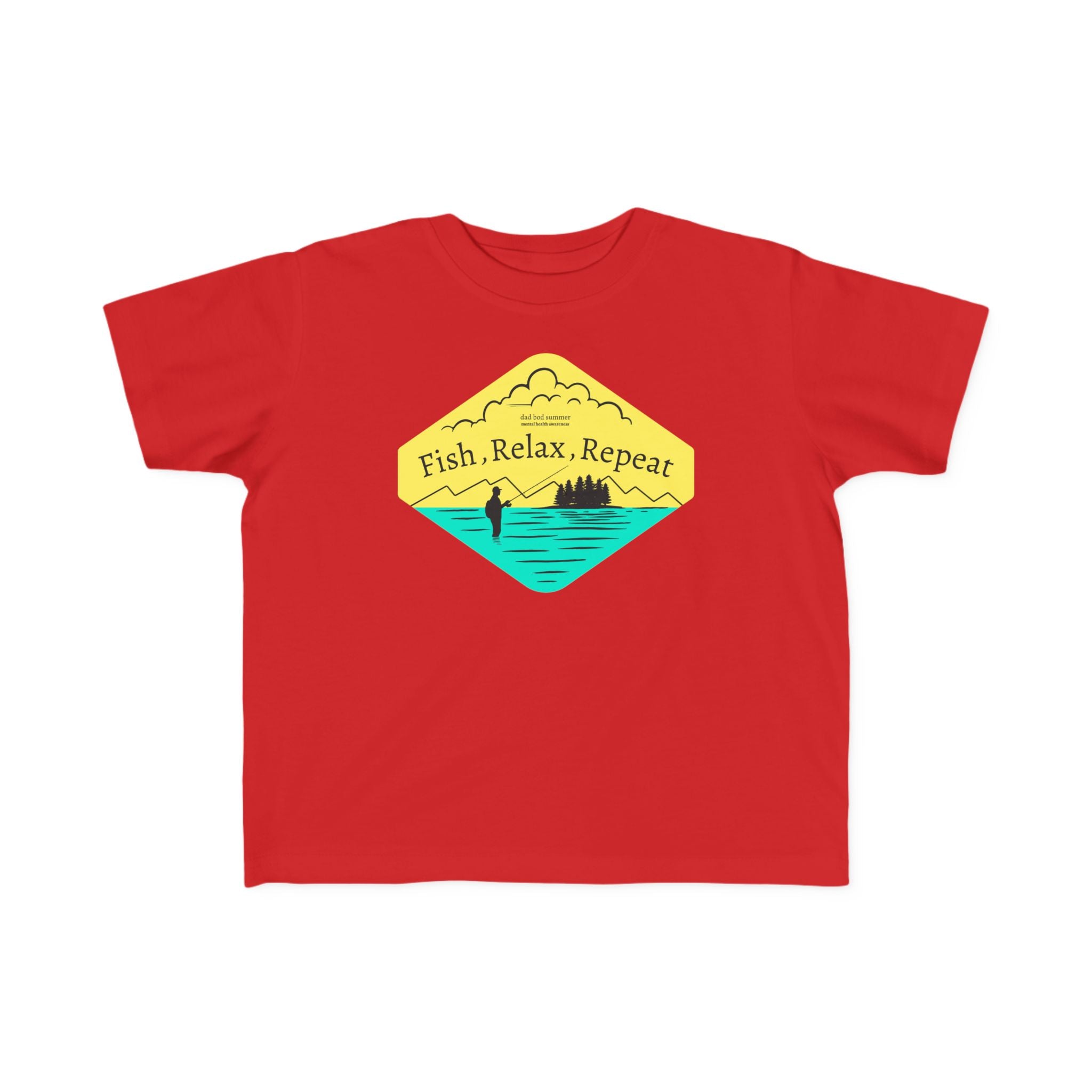 Fish Relax Repeat | Toddler Fishing Shirt
