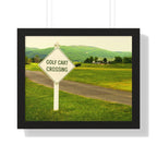 "Golf Cart Crossing" - Golf Wall Art