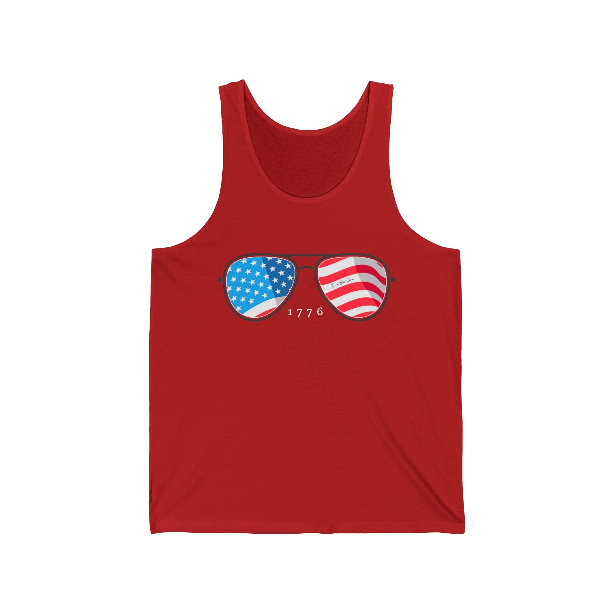 "USA Sunglasses Tank Top" - Ladies Tank Tops